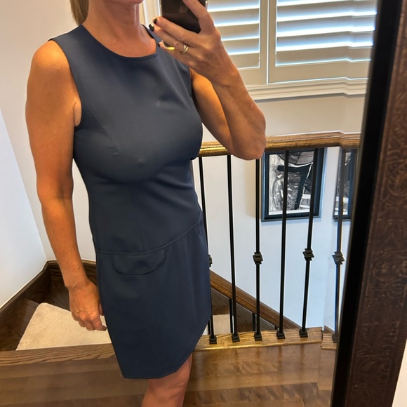 Vintage Theory Light navy blue cute dress with side pockets - Picture 2 of 14